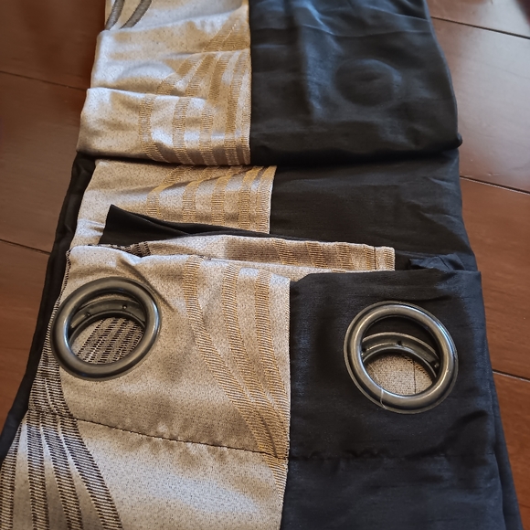 Set of 4 KATH lined curtains - Picture 2 of 5